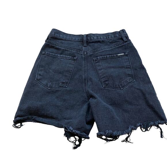 Insane Gene Crossover Black Denim Shorts Distressed Grunge Punk – Small - Picture 4 of 10